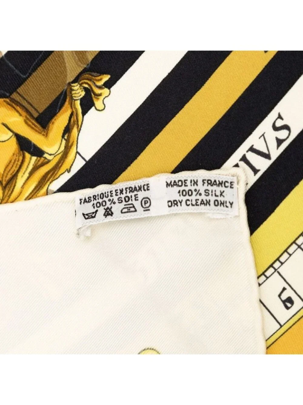 Hermes Carre 90 Dies Et Hore Astrology Scarf Ivory Multi Color Silk
